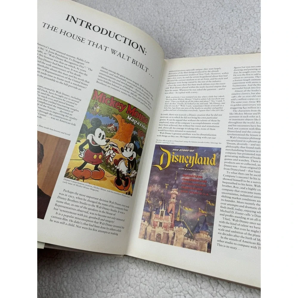 The Disney Studio Story Hardcover Book Richard Holliss Brian‎ Sibley 1988 ISBN